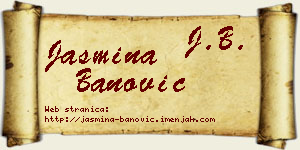 Jasmina Banović vizit kartica